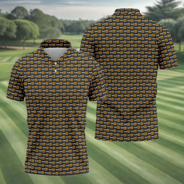 Golf Hub Repeat Logo Polo Shirt, Funny Golf Community Design, Golf Shirts For Men