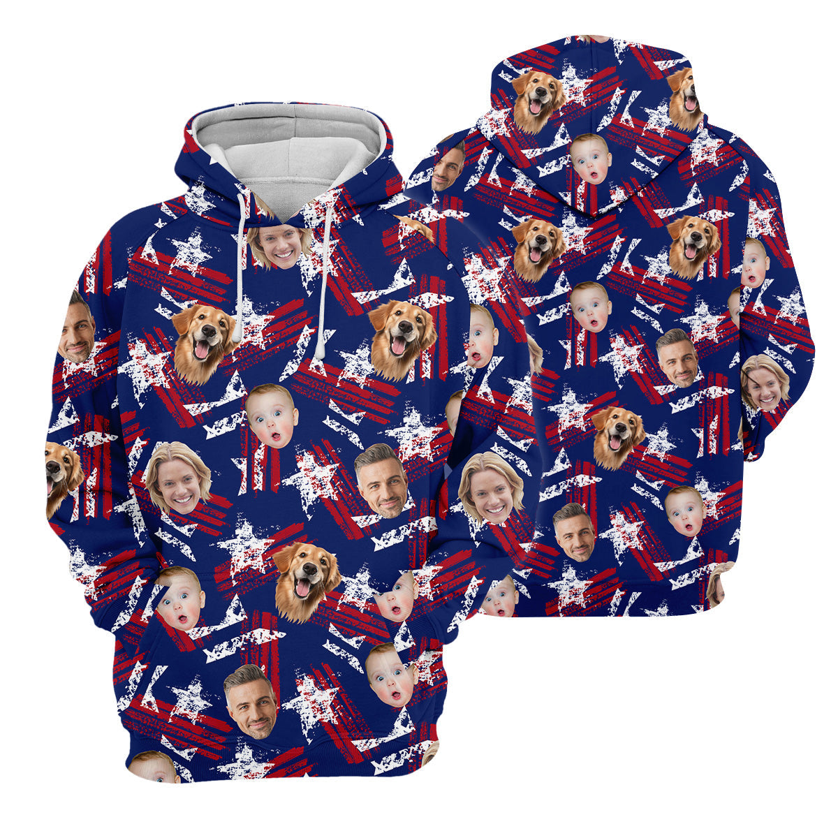 Custom Face Shirt, Patriotic Golf Polos, Golf Tops For Women, USA Golf Polo, Women's Golf Polo Shirt