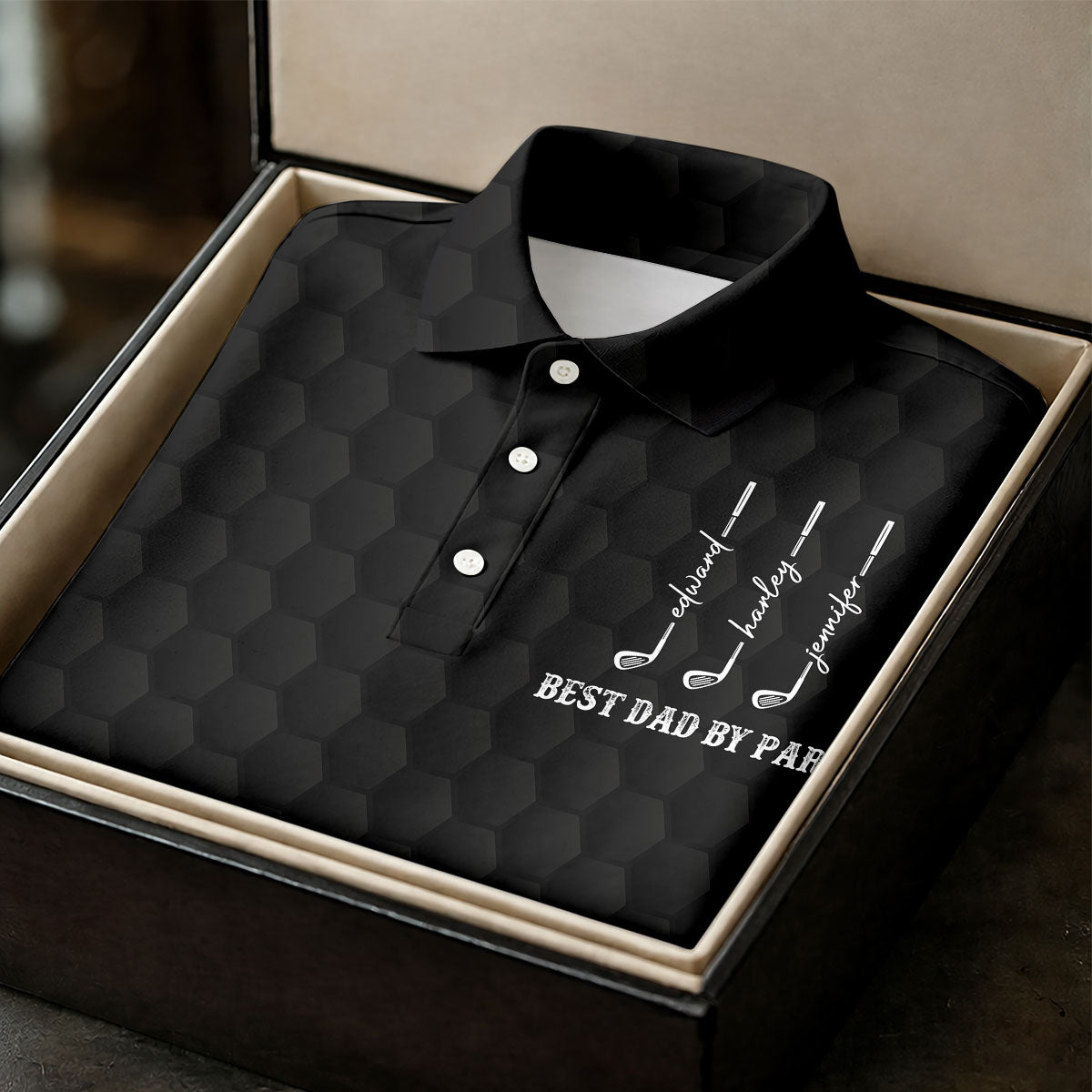 Best Dad By Par Father's Day Golf Shirt, Grandpa Golf Gift, Golf Gift For Dad, Polo Shirtor Men