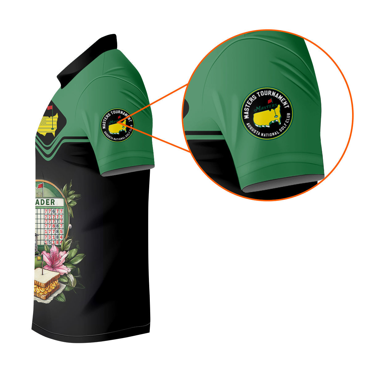 Augusta Golf Tournament Custom Men's Golf Polo ShirtFunny Golf Shirt, Gift For Golf Lovers