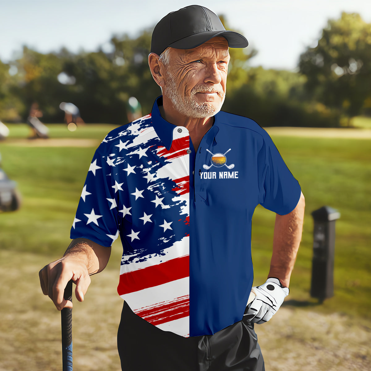 My Drinking Team Has A Golfing Problem Men's Golf Polo ShirtFunny Beer Golf Shirt, US 250 Anniversary Shirt