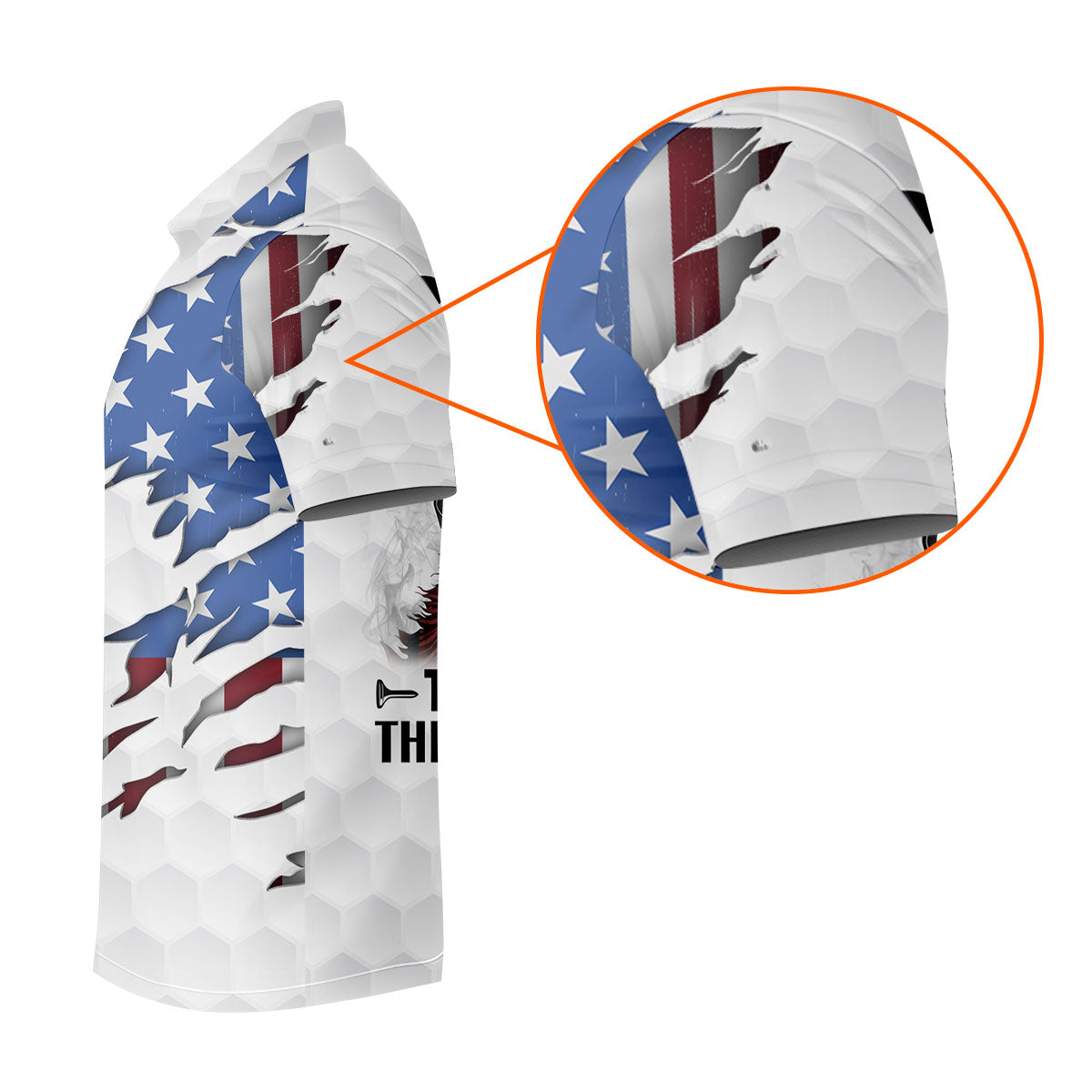 America Skeleton Golf Polo ShirtGolfing Apparel, America 250 Anniversary Golf Clothing, Mens Golf Gift