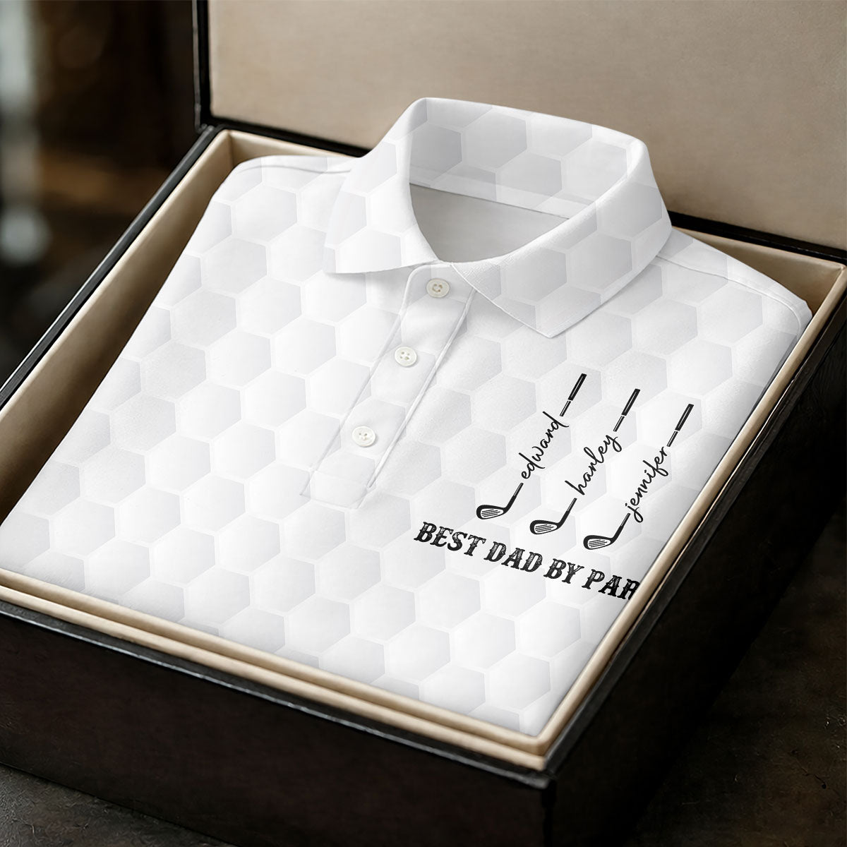 Best Dad By Par Father's Day Golf Shirt, Grandpa Golf Gift, Golf Gift For Dad, Polo Shirtor Men