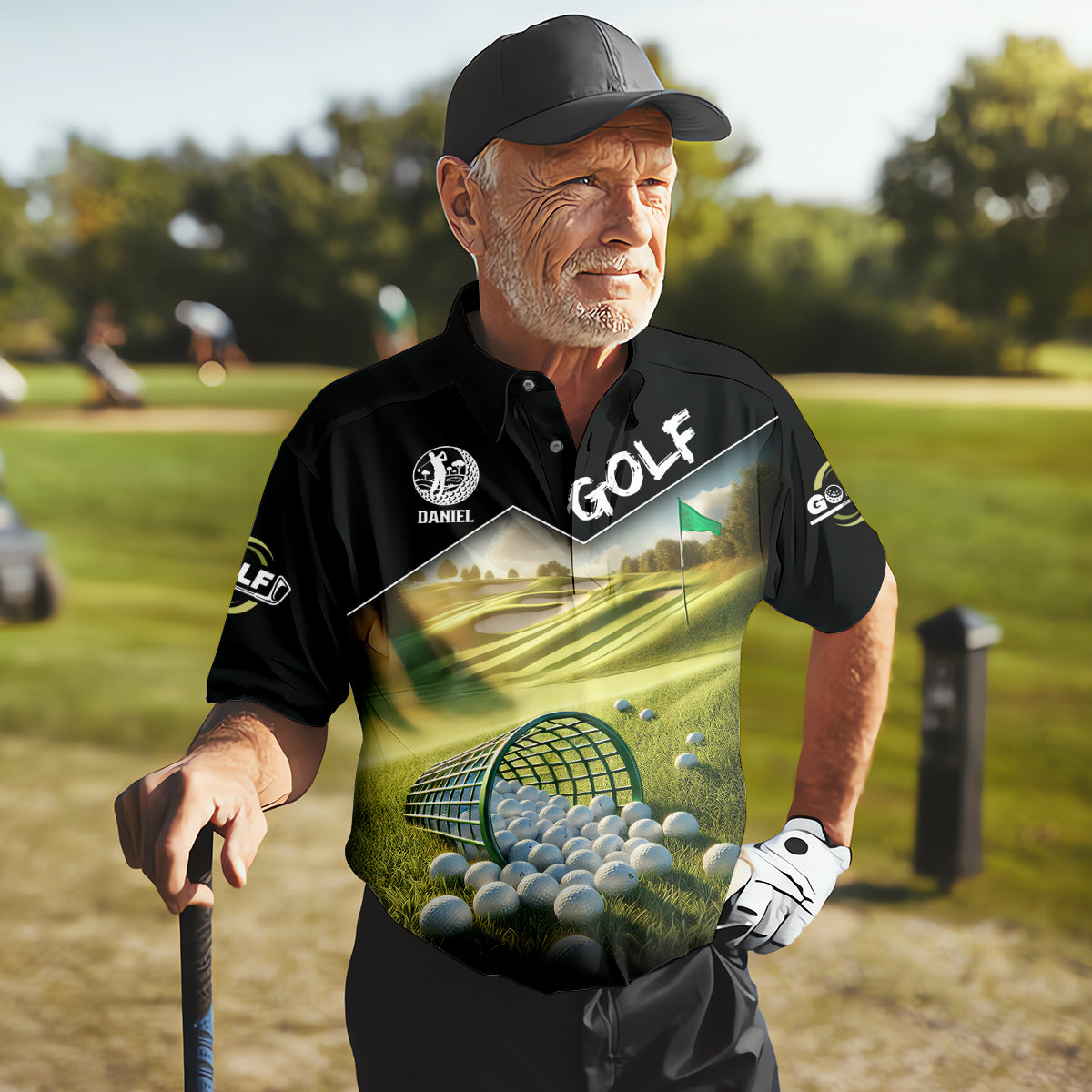 It Takes A Lot Of Balls To Play Golf Like I Do Custom Golf Polo ShirtDad Golf Gift, Golf Lover Gifts