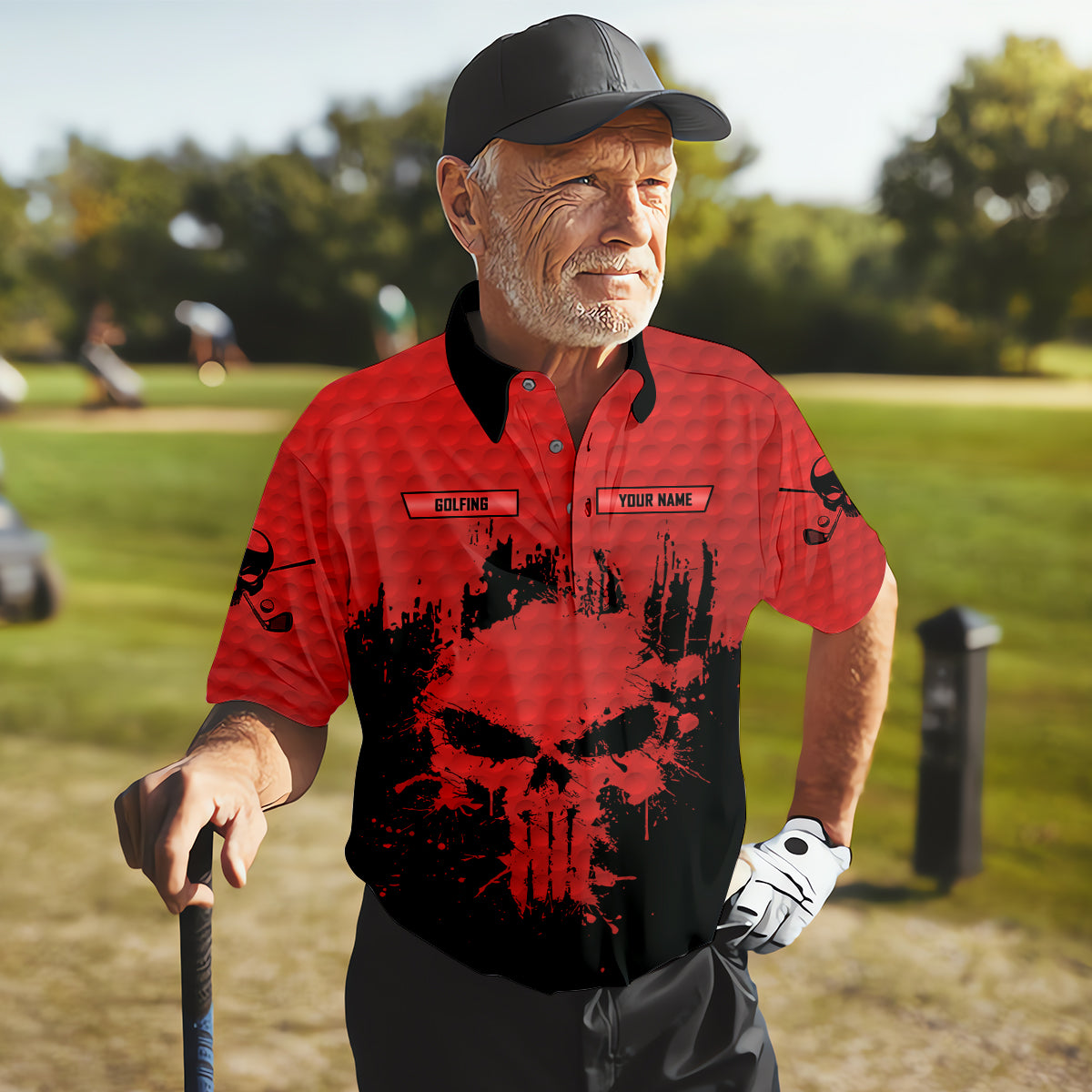 Golf Saved Me From Being A Porn Star Now I'm Just A Swinger Custom Funny Golf Polo ShirtDad Golf Gift