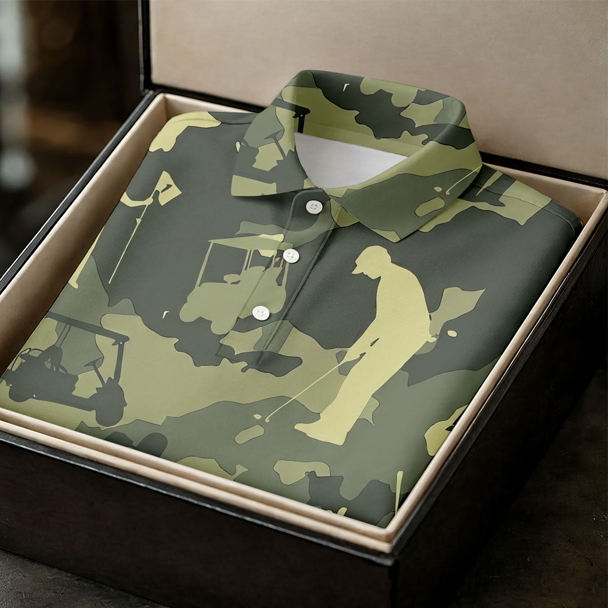 Golf Pose Camo Golf Shirt, Golf Tops For Men, Golf Shirts For Men, Golf Gift For Men