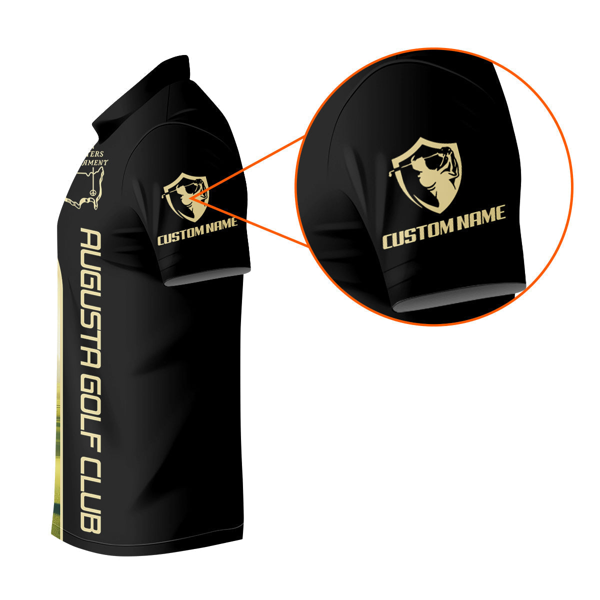 Augusta Golf Club Custom Men's Golf Polo ShirtGift For Golfers