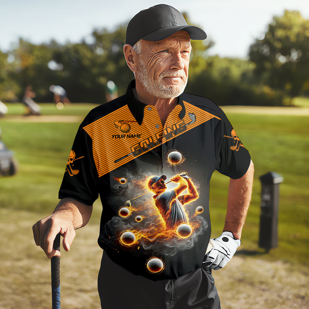 It Takes A Lot Of Balls To Golf The Way I Do Custom Men's Golf Polo Shirtad Golf Gift