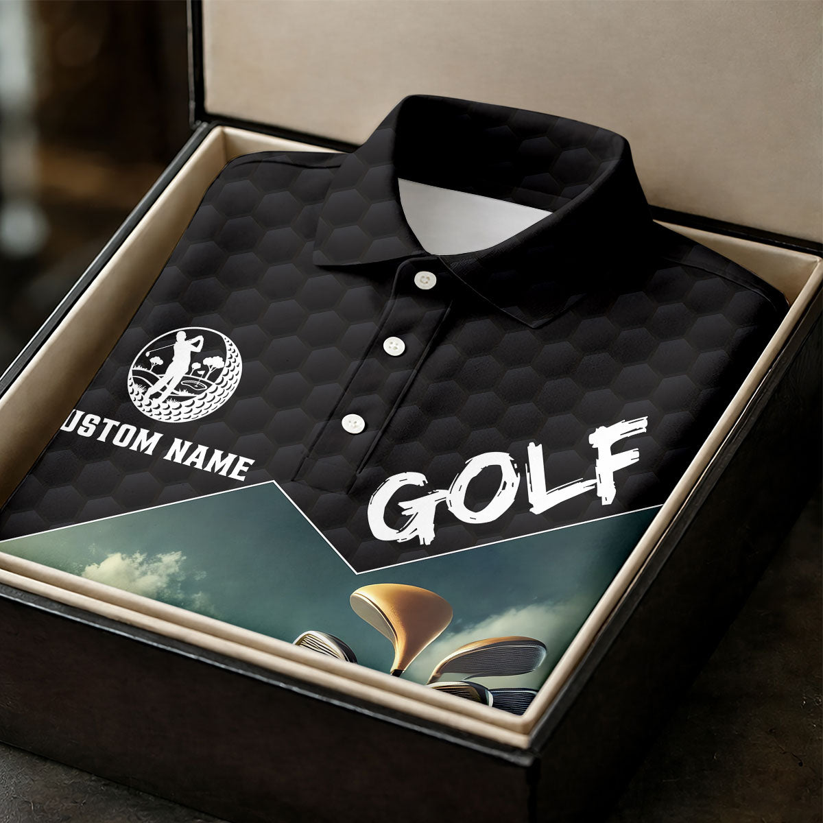 I Was One Under Today Golf Ball Pattern Funny Golf Shirt, Custom Golf Shirts, Golf Shirts For Men