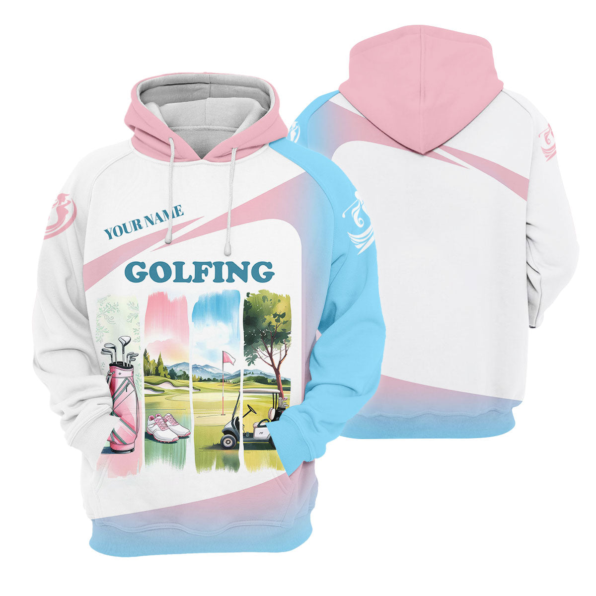 Watercolor Funny Womens Golf Polo ShirtLadies Golf Shirt, Mothers Day Gifts