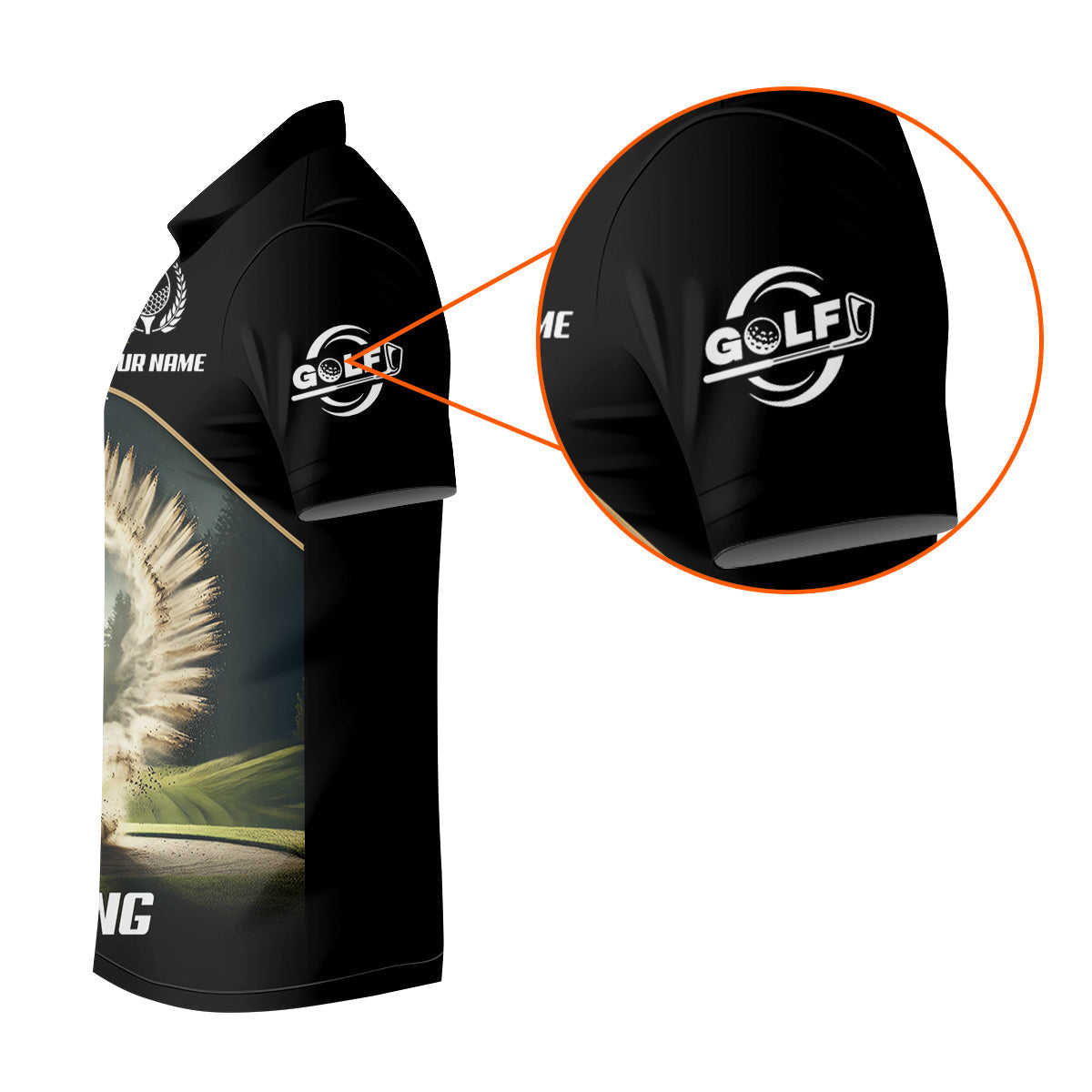 Custom Elite Golfer Golf Polo ShirtGift For Golfers, Mens Golf Gift