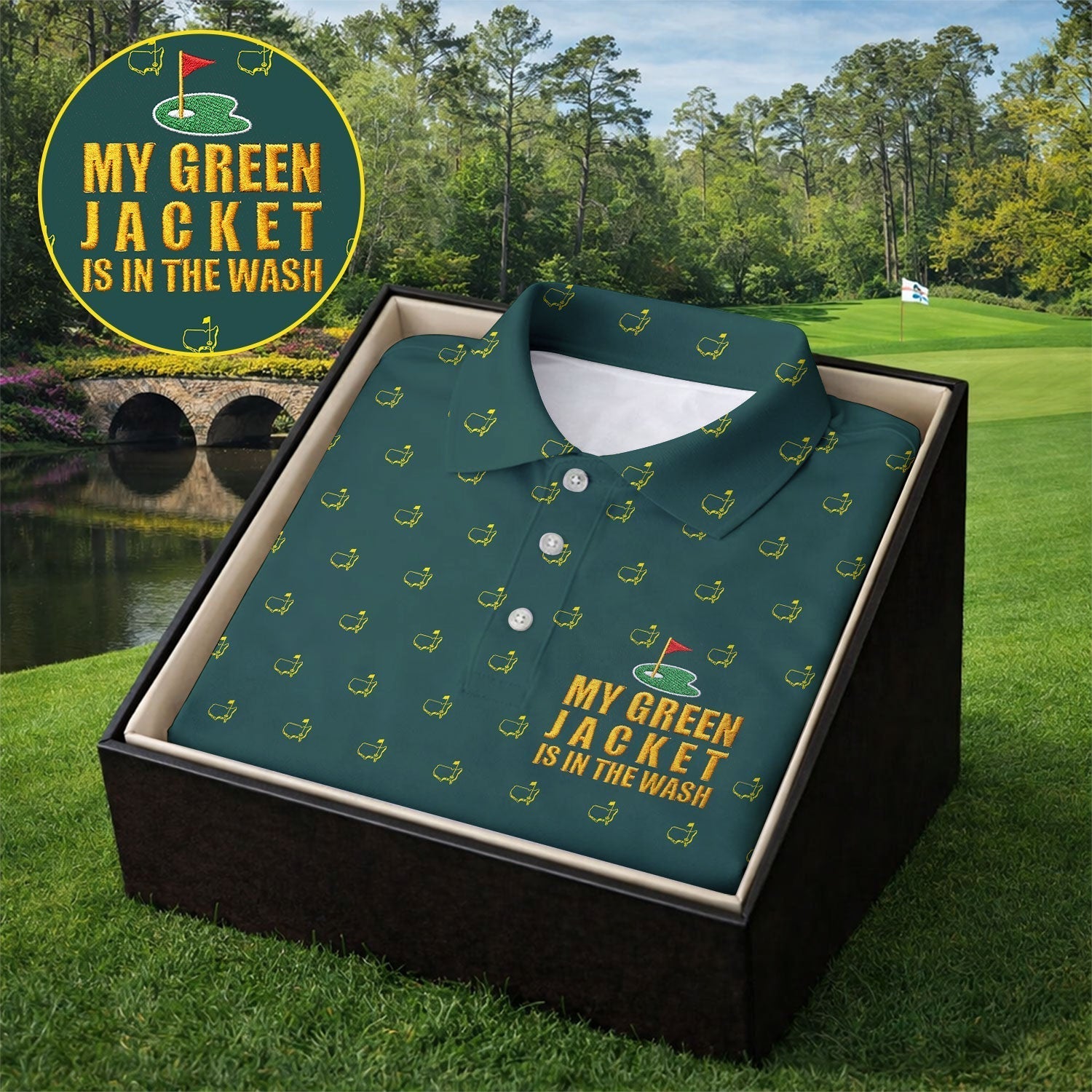My Green Jacket Is In The Wash Golf Tournament Polo Shirt, Ladies Golf Tops, Golf Shirt For Women