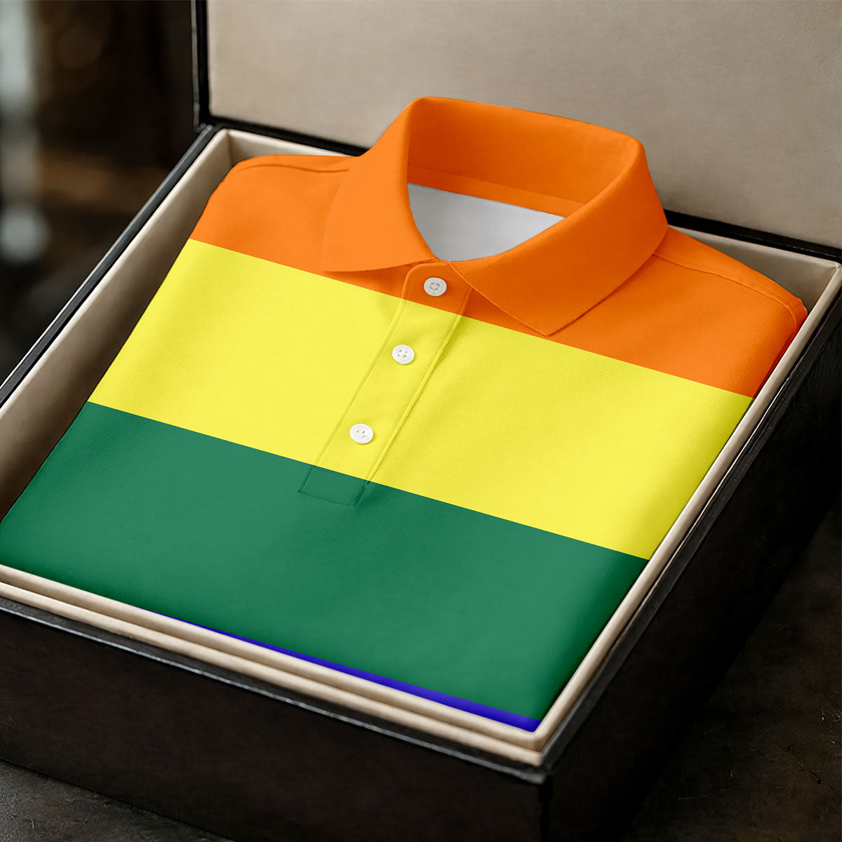 LGBT Rainbow Pride Month Celebrate Golf Tops For Men, Pride Colors Golf Shirts For Men