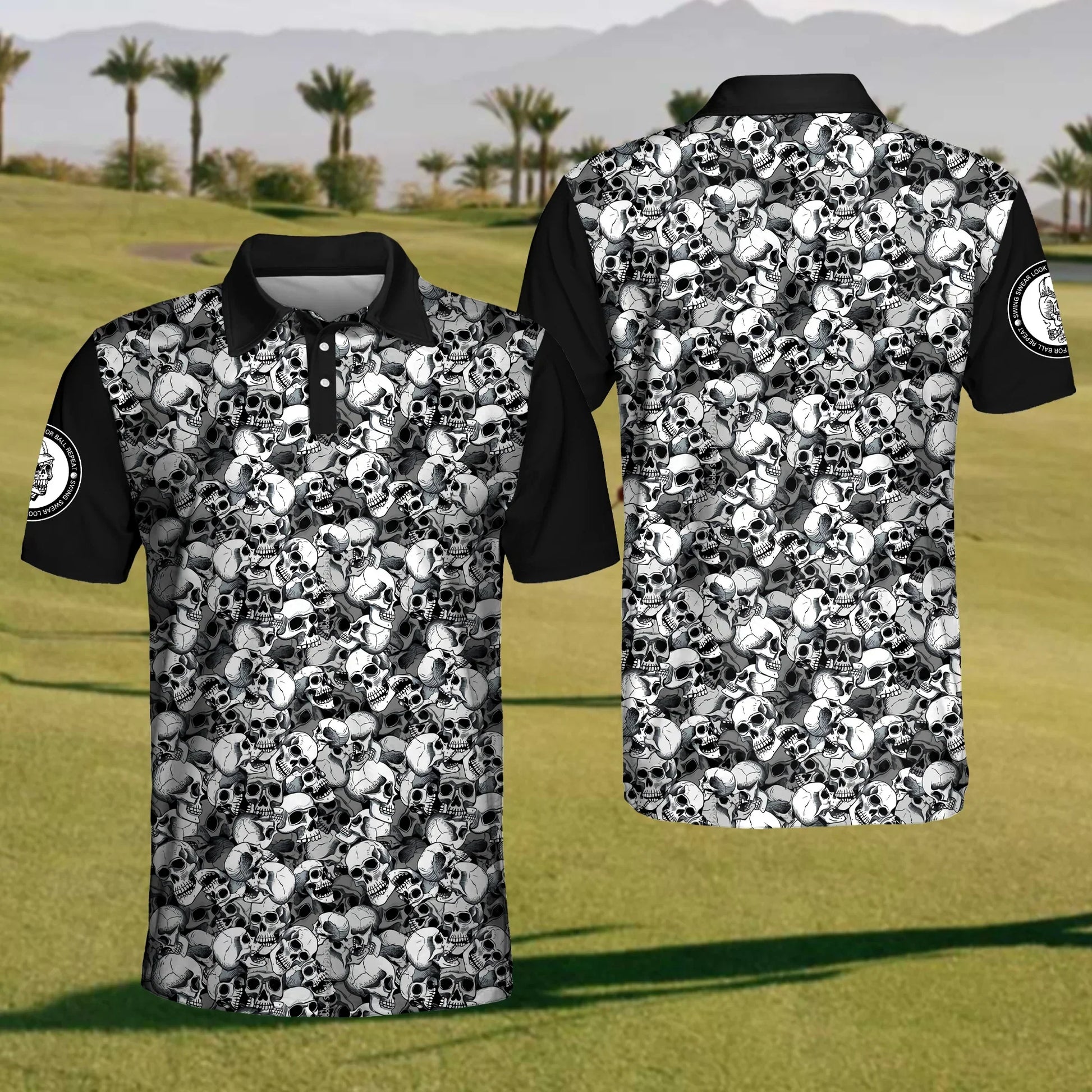 Phantom Shadows Golf Polo ShirtMens Golf Shirt, Gift For Golfer