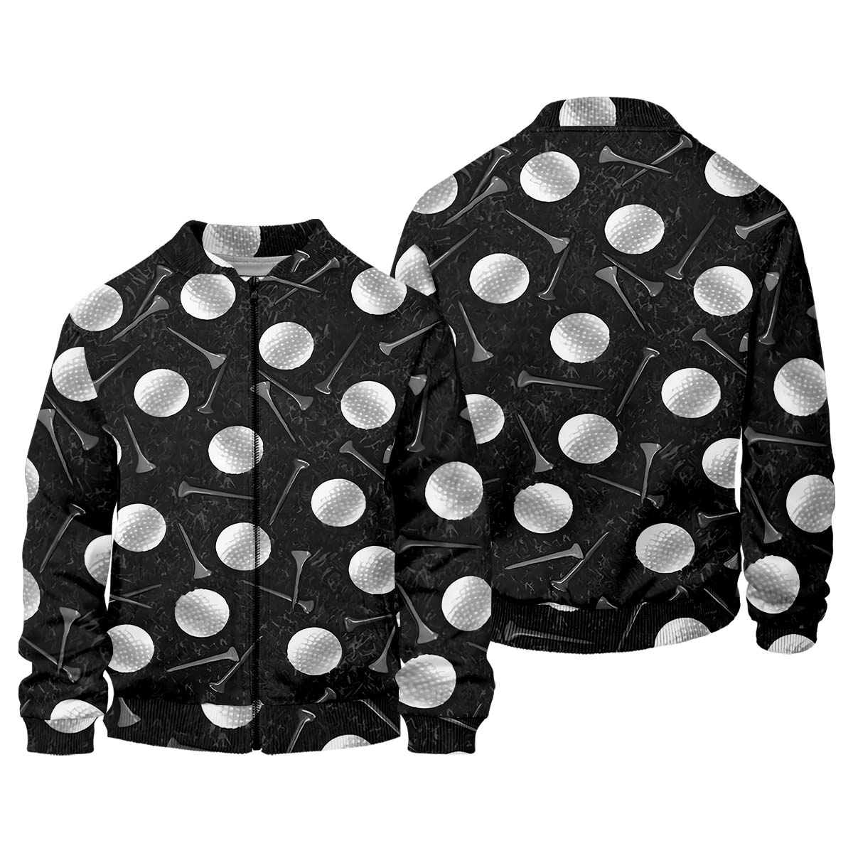 Golf Balls Black Men's Golf Polo Shirtunny Golf Shirt, Gifts For Golfer