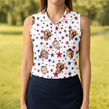 Custom Face Shirt, Personalized Dog Shirts, Long Sleeve Golf Shirts, Golf Polo For Ladies, Golf Tops For Women, Ladies Golf Shirt