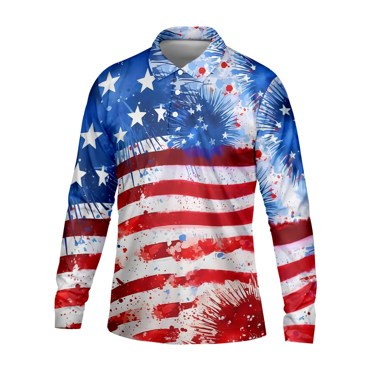 America Flag Golf Polo ShirtMen, Hilarious Golf Shirt, Dad Golf Gift