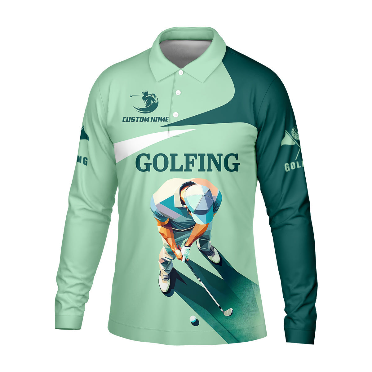 Can't Work Today Feelin Under Par Custom Men's Golf Polo Shirtunny Golf Shirt, Gift For Golfers