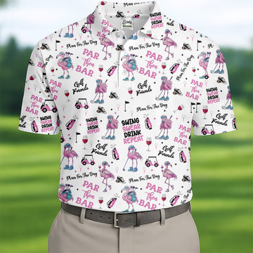Par Then Bar Funny Golf Shirt, Couple Golf Shirt, Matching Golf Shirt, His And Hers Golf Shirts