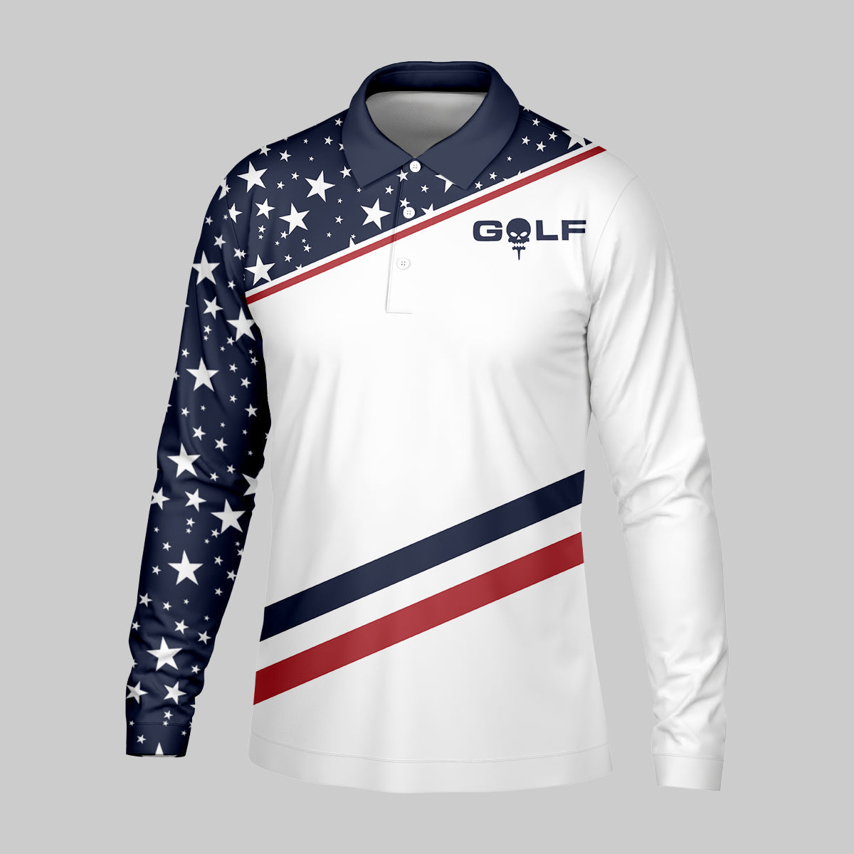 I Put It in Every Hole Mens Golf Polo ShirtMens Golf Gift, Funny Golf Shirt, America 250 Anniversary Golf Shirt