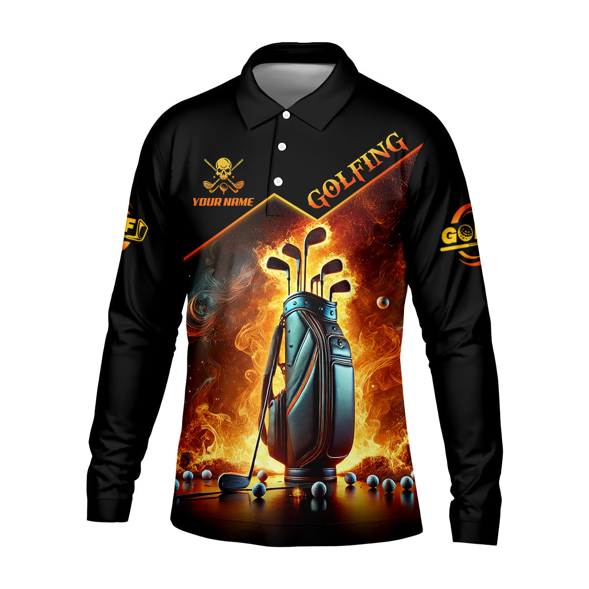Weapons Of Grass Destruction Custom Men's Golf Polo Shirtad Golf Gift