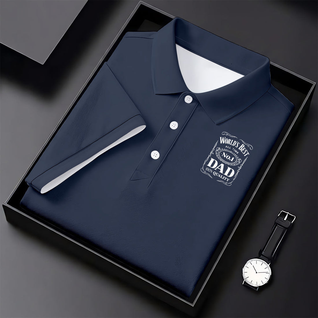 World's Best Dad Vintage Whiskey Father's Day Golf Shirt, Golf Gift For Dad, Golf Shirts For Men