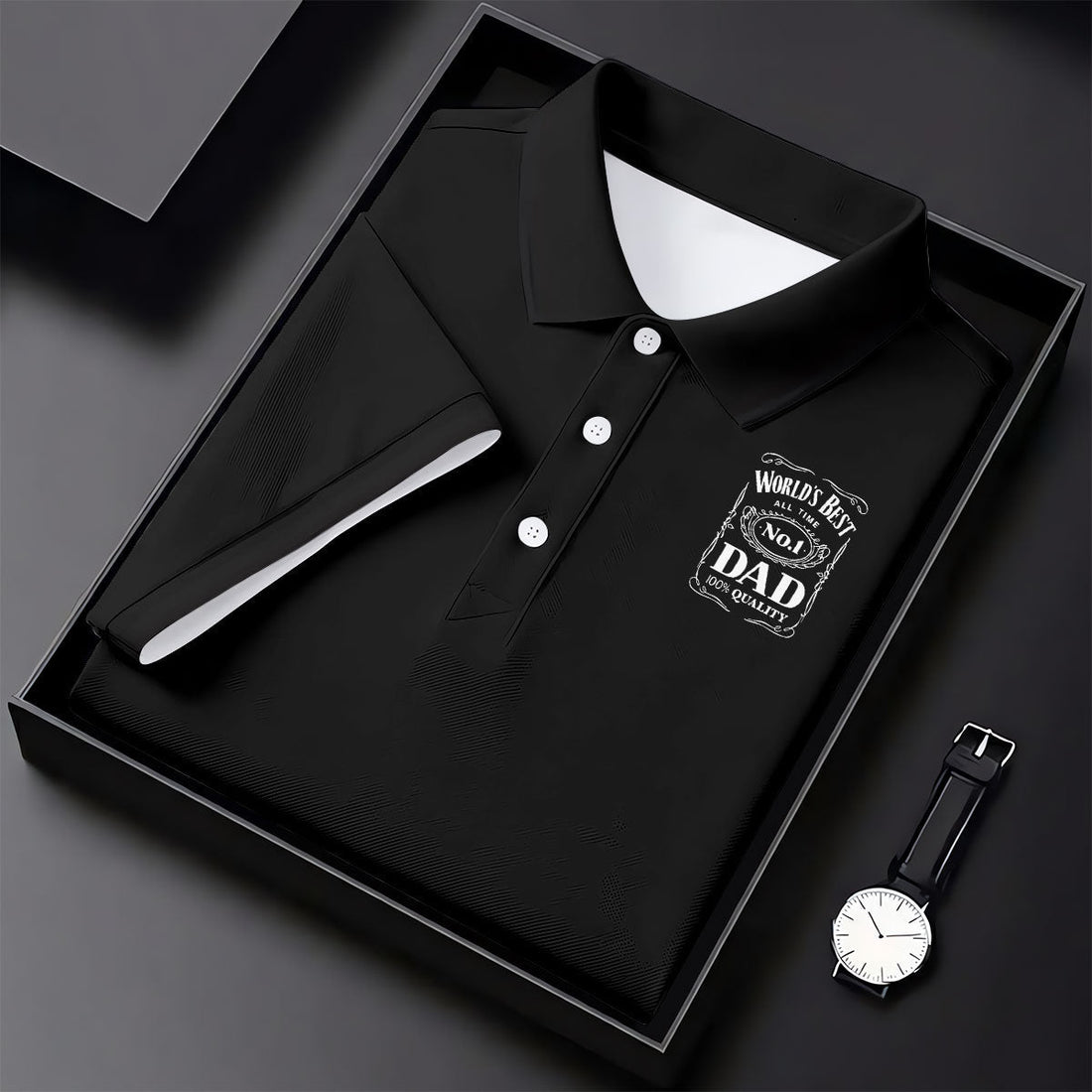 World's Best Dad Vintage Whiskey Father's Day Golf Shirt, Golf Gift For Dad, Golf Shirts For Men