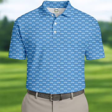 Funny Blue Golf Shirt, Mens Golf Polo Shirt Fun Golf Shirts For Men, Hilarious Golf Shirts