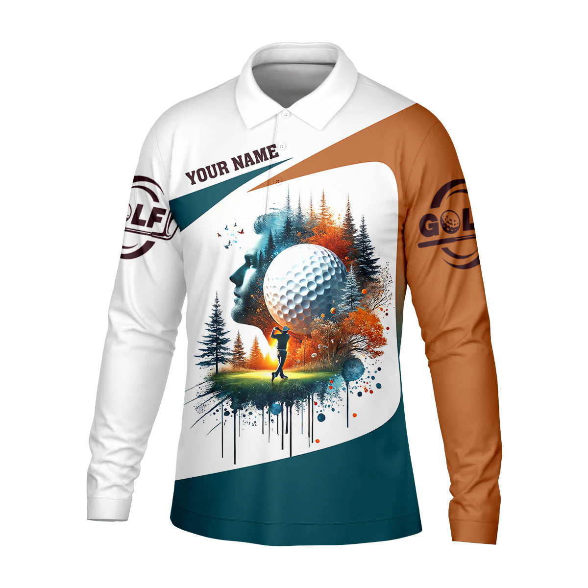 Fairway And Dreams Golf Polo ShirtGolfing Apparel, Mens Golf Gift, Funny Golf Shirt