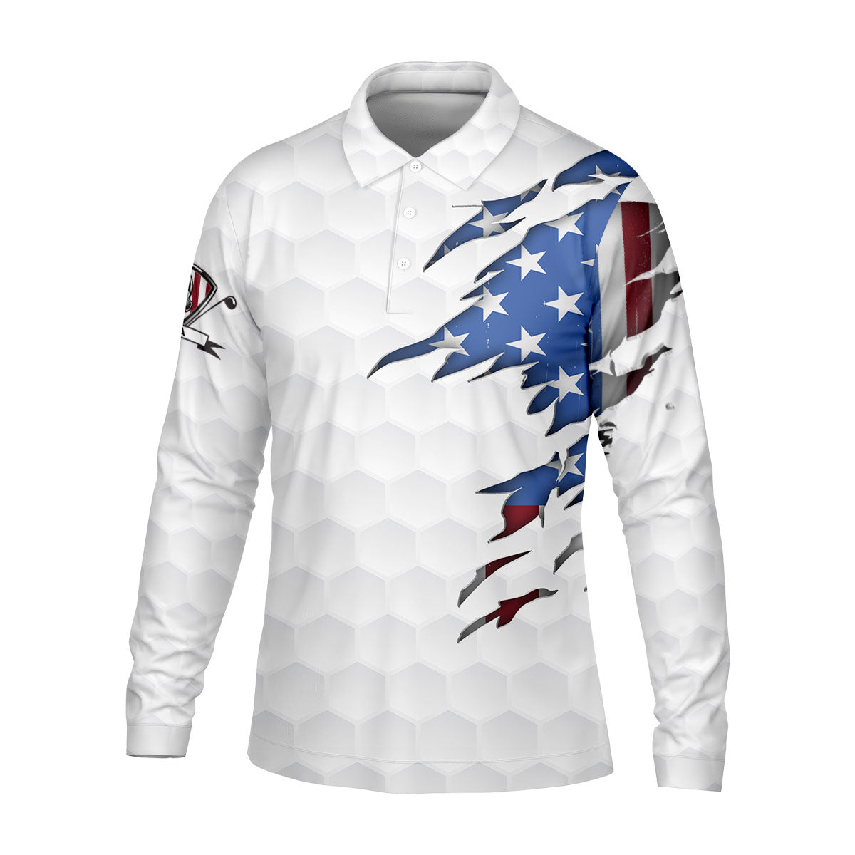 America Skeleton Golf Polo ShirtGolfing Apparel, America 250 Anniversary Golf Clothing, Mens Golf Gift