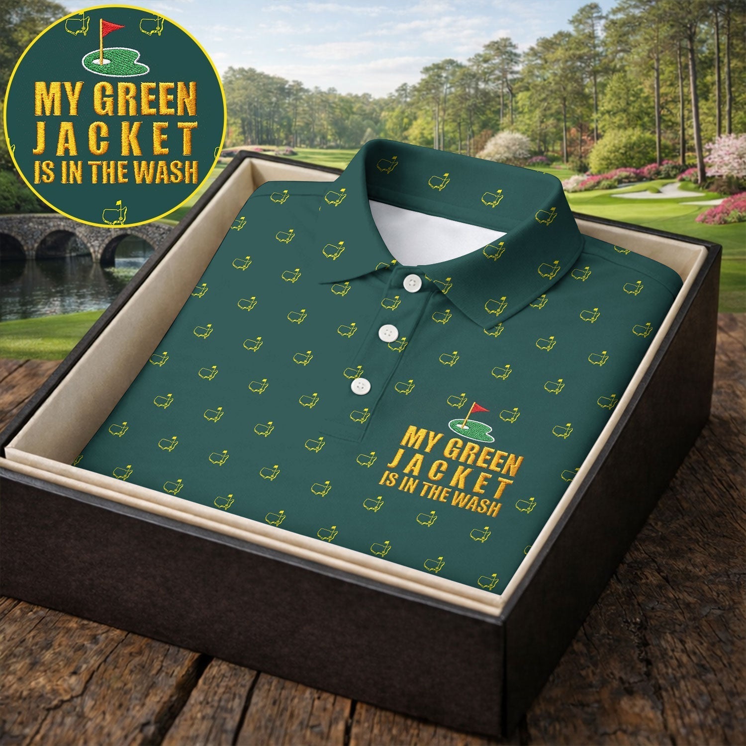 My Green Jacket Is In The Wash Golf Tournament Polo Shirt, Ladies Golf Tops, Golf Shirt For Women
