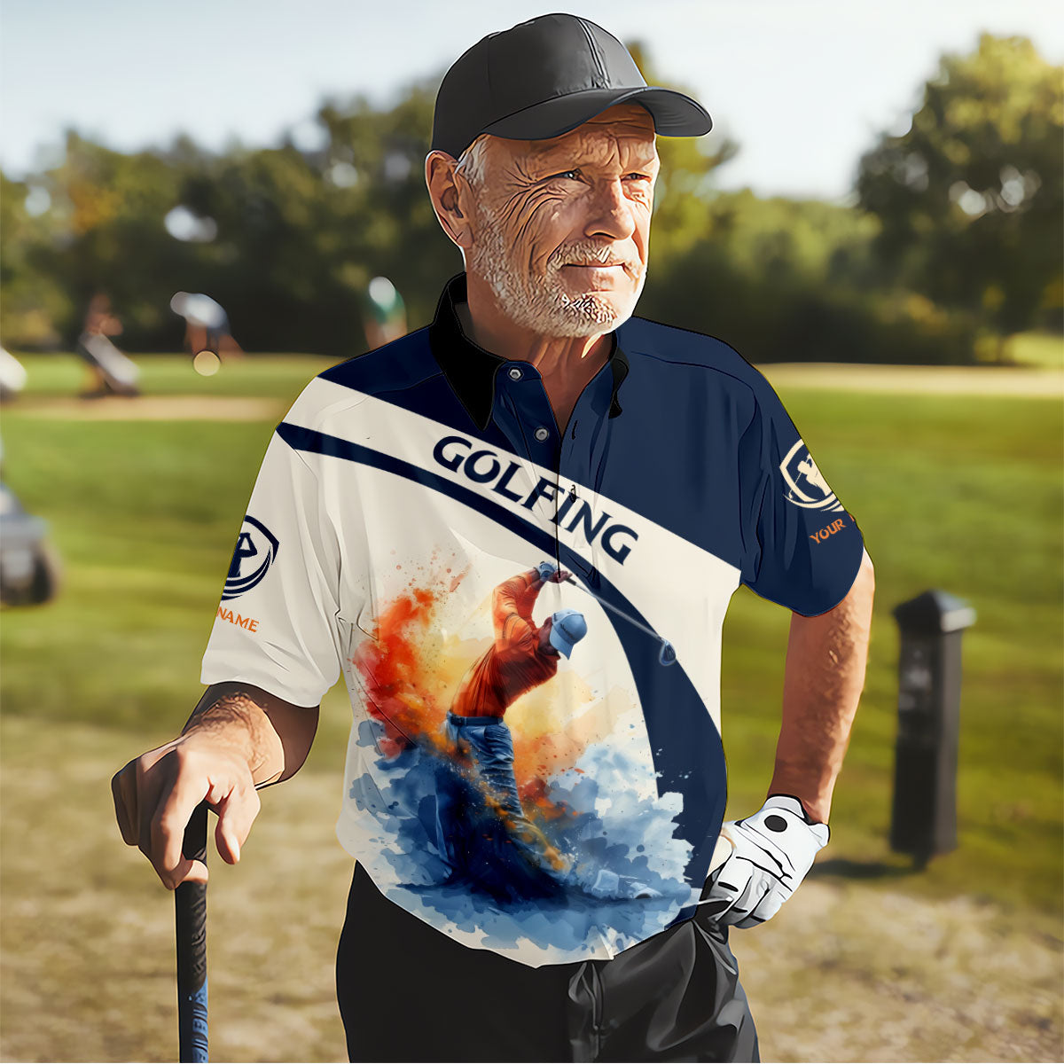 Back Nines Matter Custom Golf Polo Shirtunny Golf Shirt, Golf Polos For Men, Dad Golf Gift