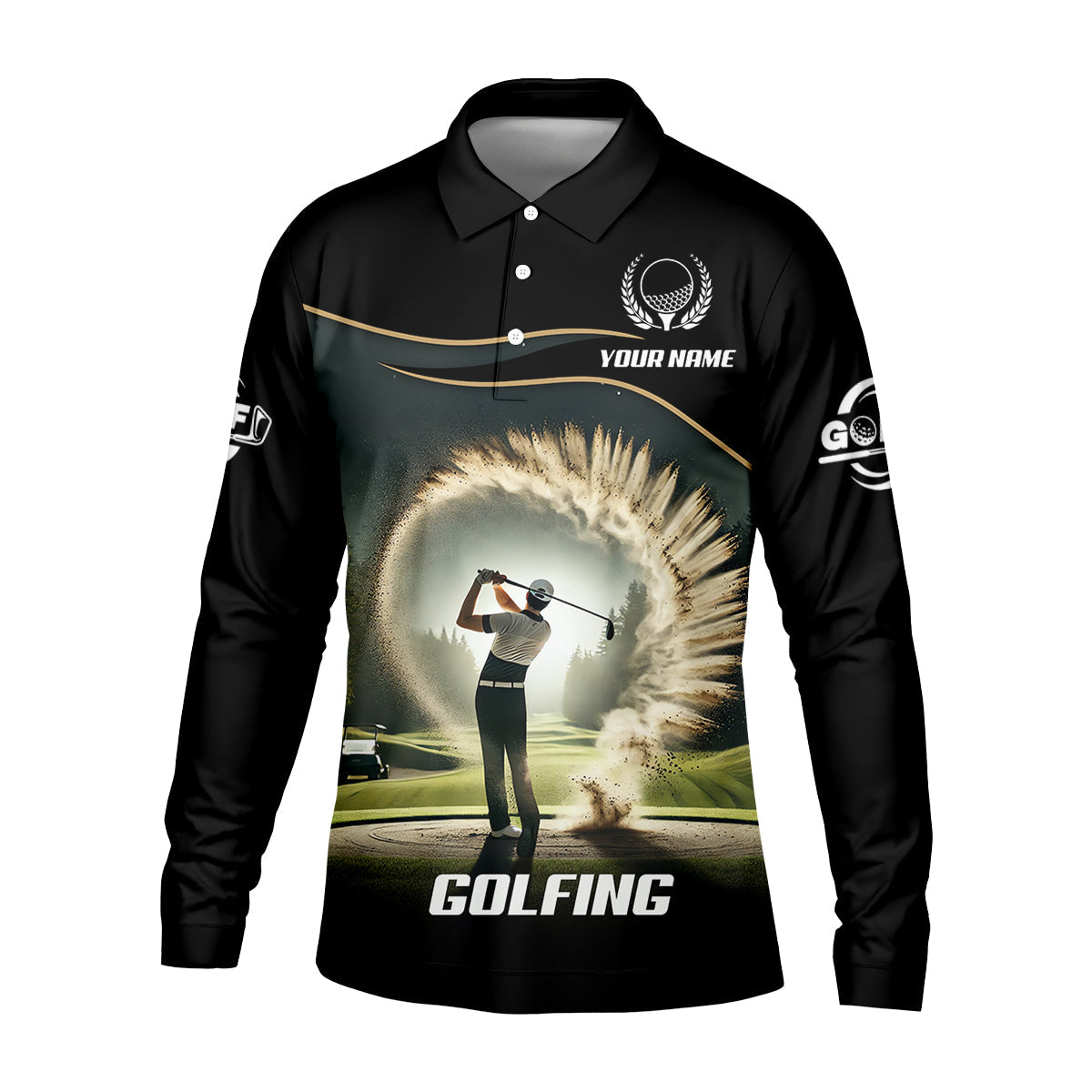 Custom Elite Golfer Golf Polo ShirtGift For Golfers, Mens Golf Gift