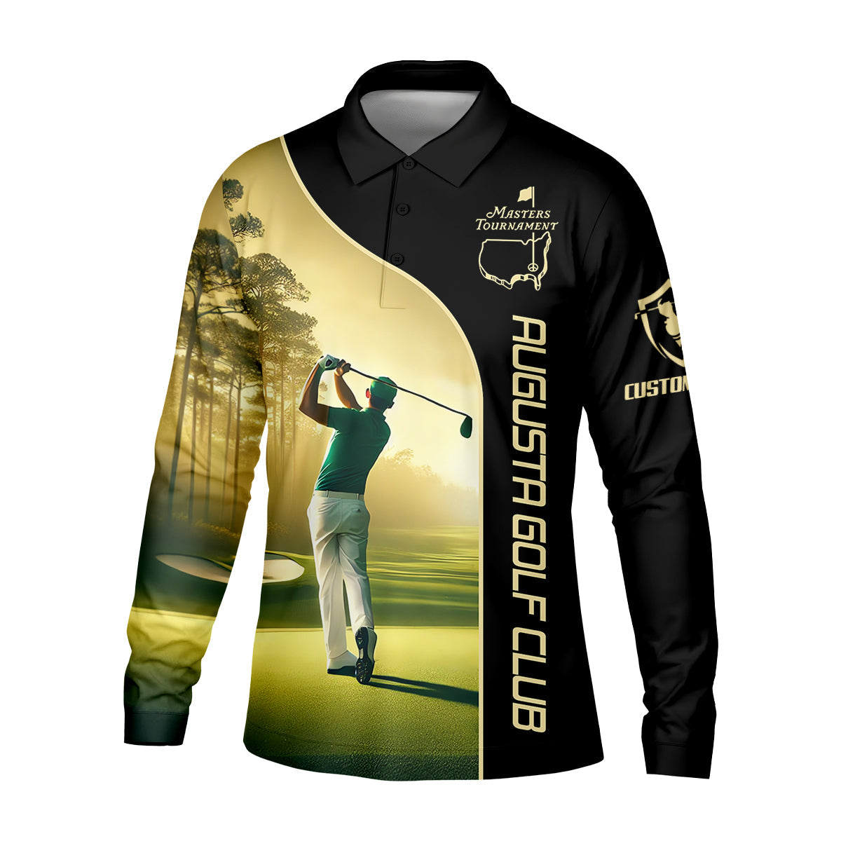 Augusta Golf Club Custom Men's Golf Polo ShirtGift For Golfers
