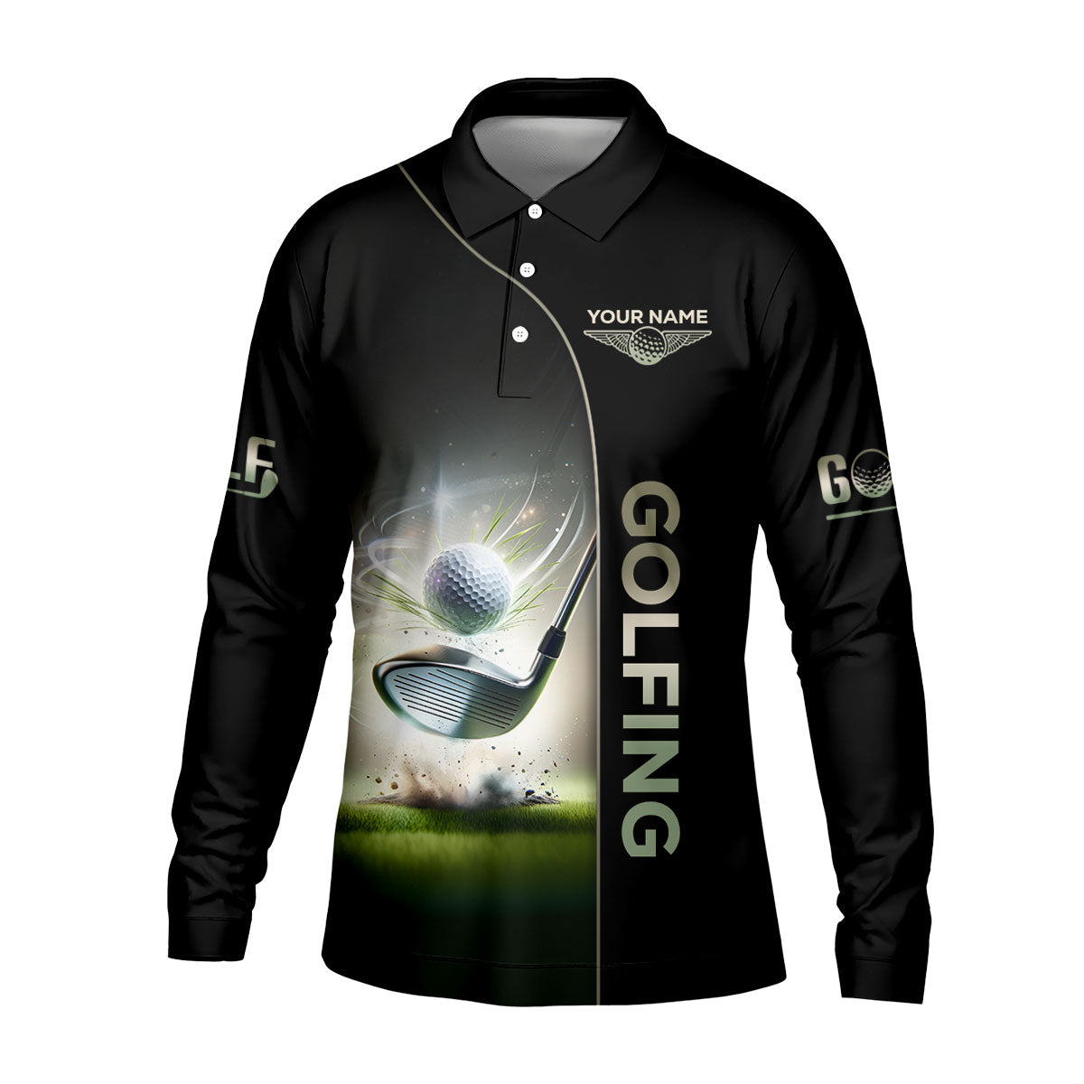 Weapons Of Grass Destruction Custom Funny Golf Polo ShirtMens Golf Gift, Gift For Golfers