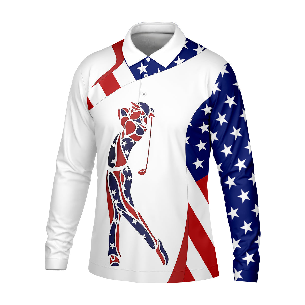 American Golfer Mens Golf Polo Shirtens Golf Gift, Mens Golf Shirt