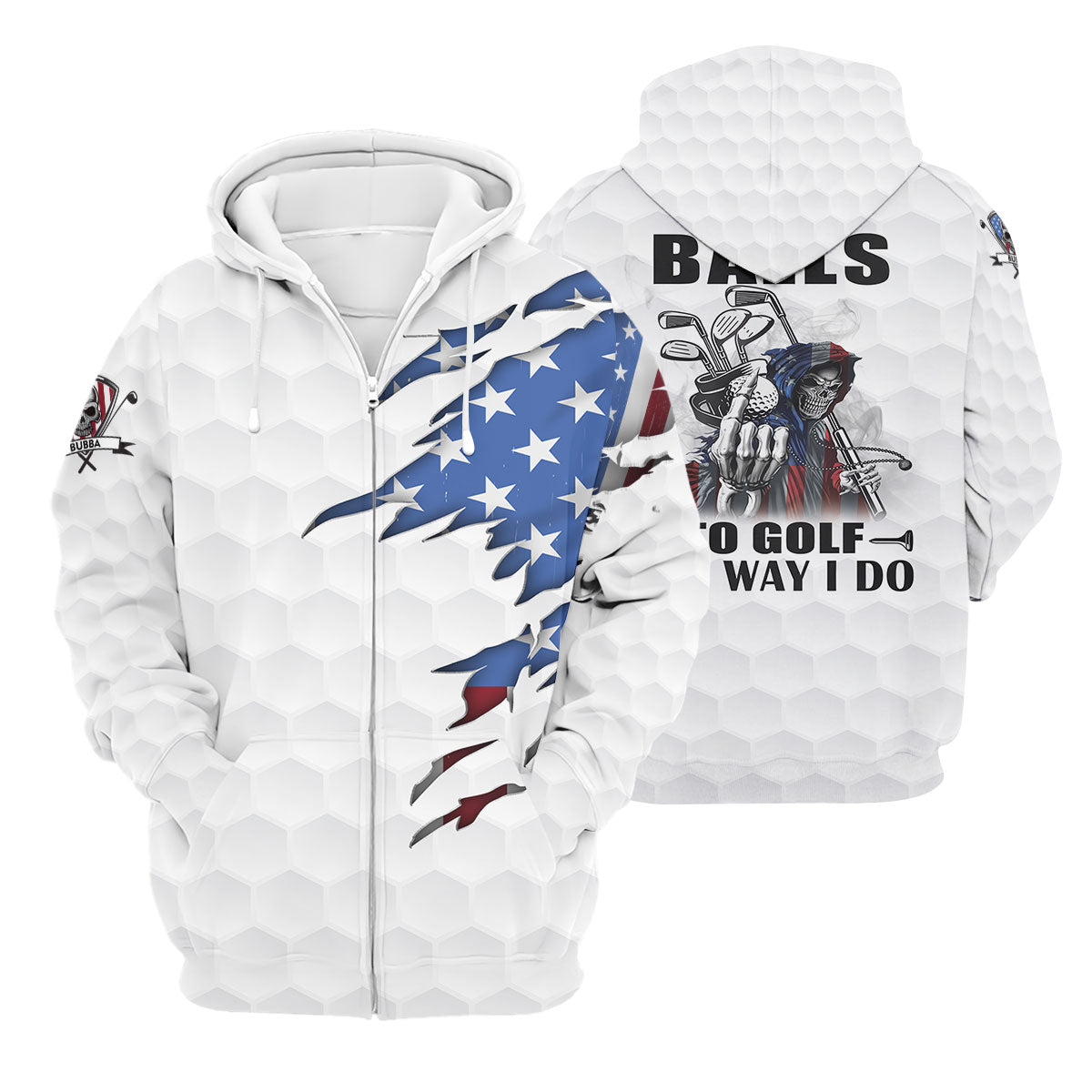 America Skeleton Golf Polo ShirtGolfing Apparel, America 250 Anniversary Golf Clothing, Mens Golf Gift