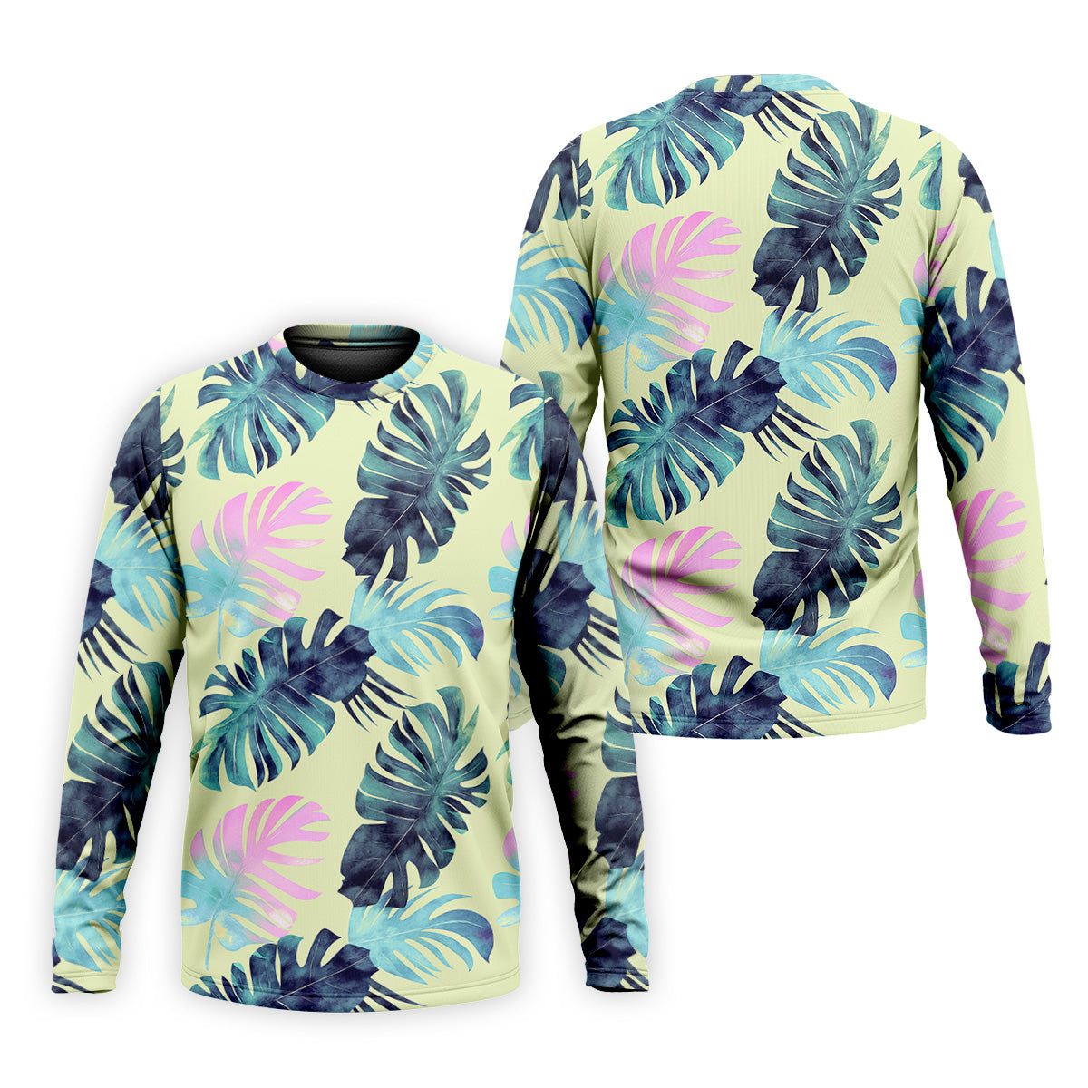 Tropical Palm Leaves Golf Tops For Men, Mens Golf Polo Shirt Unique Gift For Golfer, Golfing Apparel