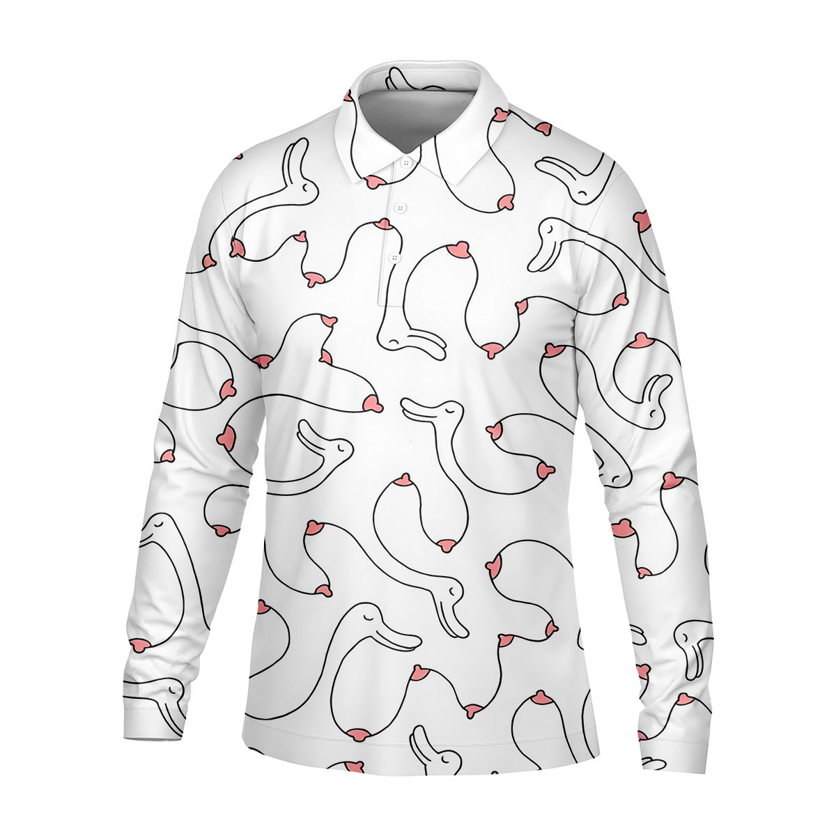 Funny Goose Golf Polos For Men, Fun Golf Shirt, Cool Golf Gift, Golf Gift For Men, Polo For Men