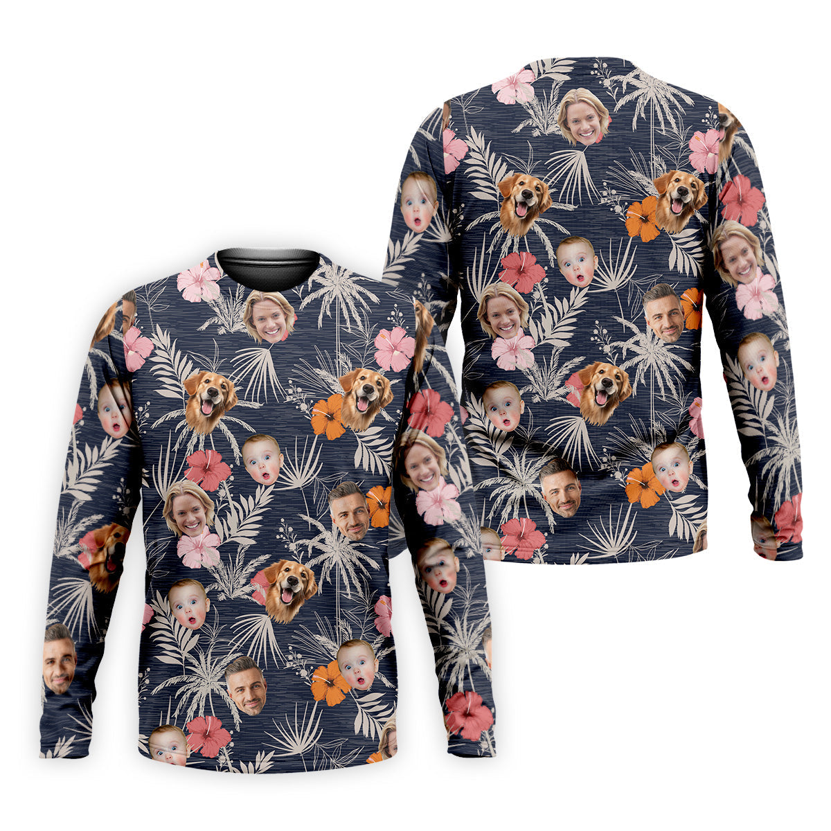 Mens Black Hawaiian ShirtHawaiian ShirtWith Faces, Men Polo Shirtest Gifts For Men Golfers