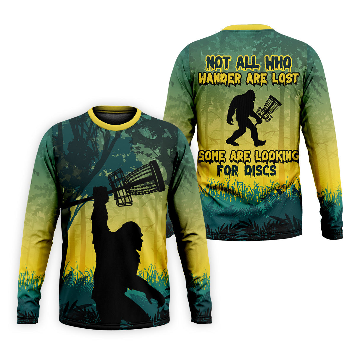 Bigfoot Discs Golf Men's Golf Polo ShirtGolfing Apparel, Mens Golf Gift, Funny Golf Shirt