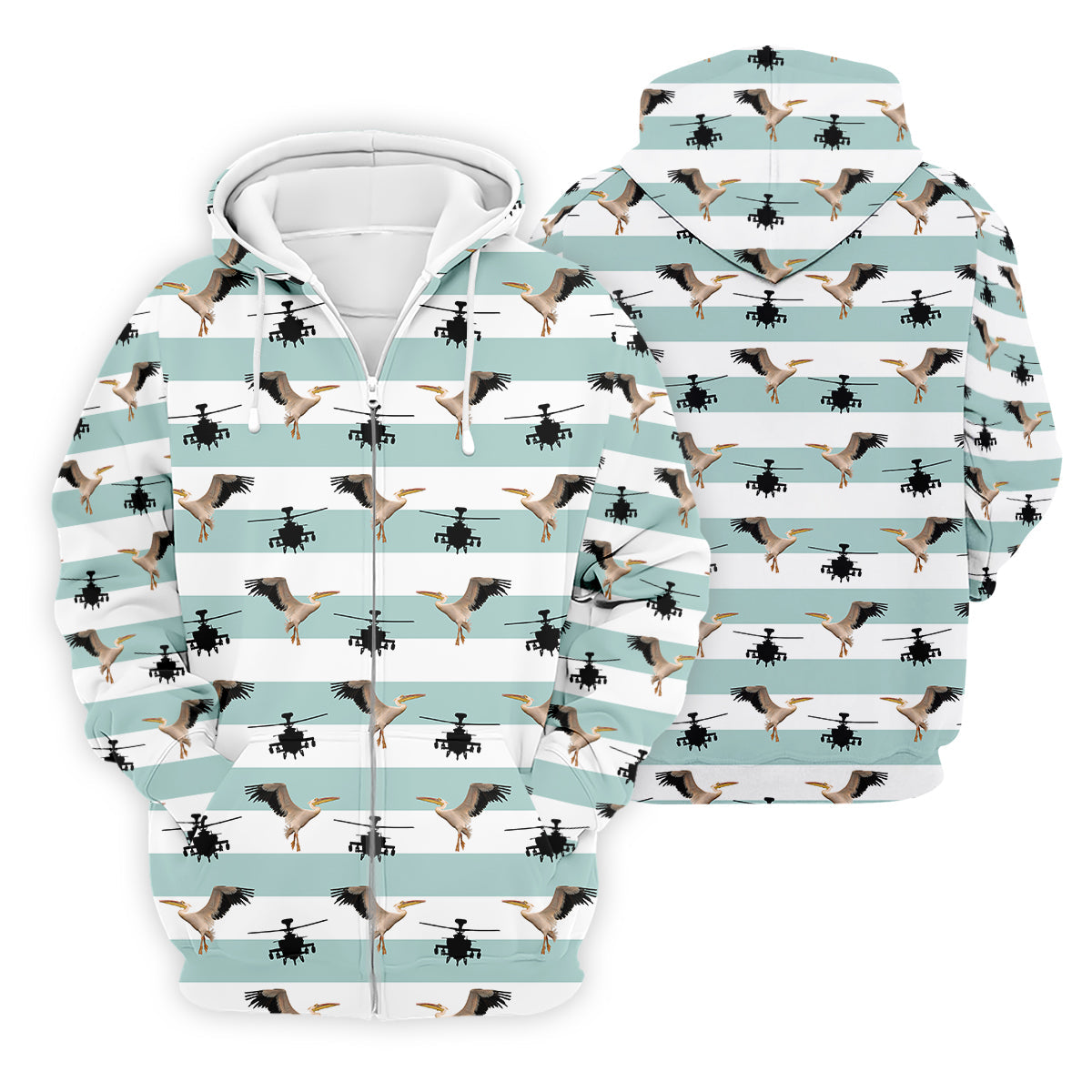 Funny Pelicans Golf Polo ShirtMens Golf Gift, Mens Tropical Shirts