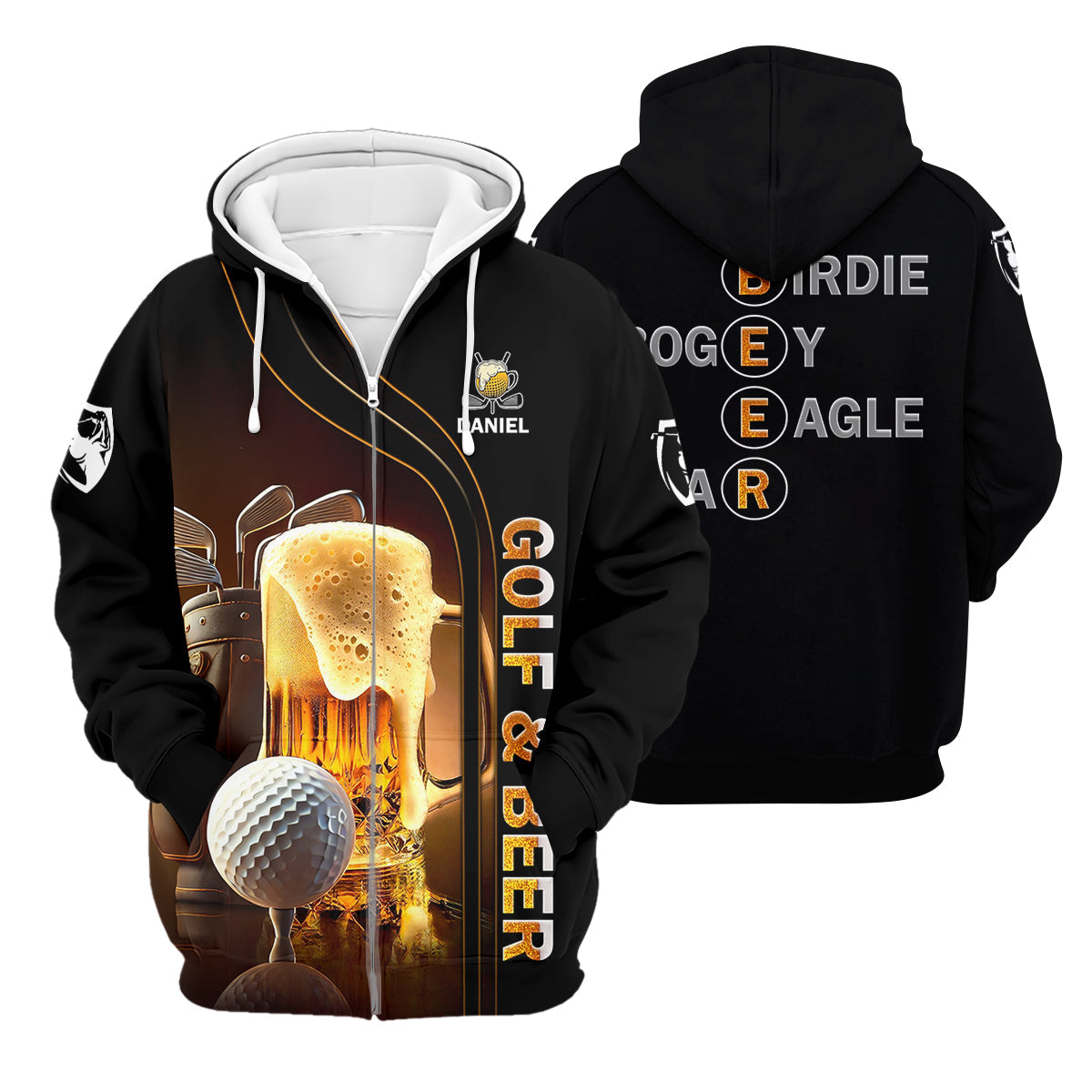 Golf And Beer Custom Hawaiian Golf Shirt, Funny Golf Shirt, Gift For Golfers