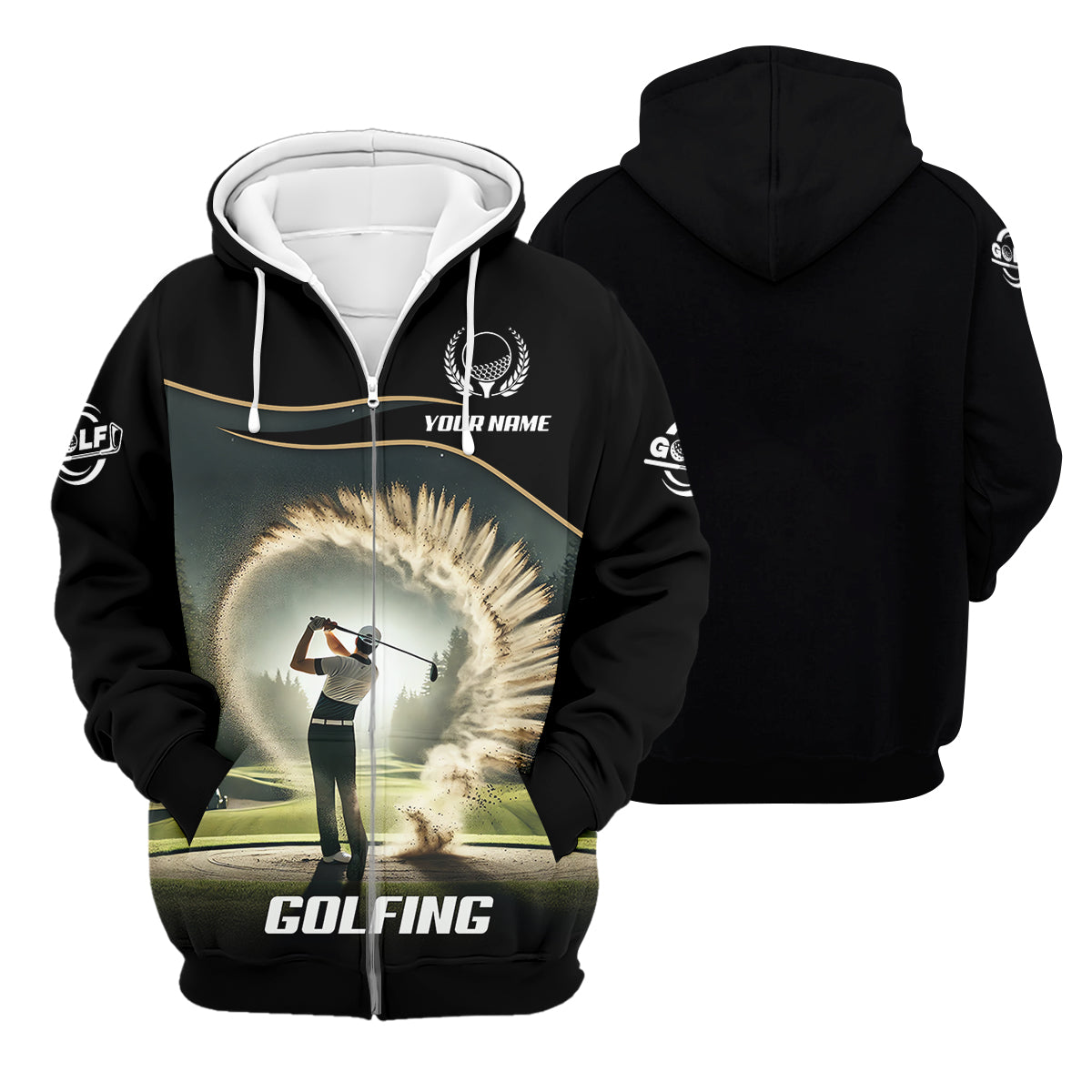 Custom Elite Golfer Golf Polo ShirtGift For Golfers, Mens Golf Gift
