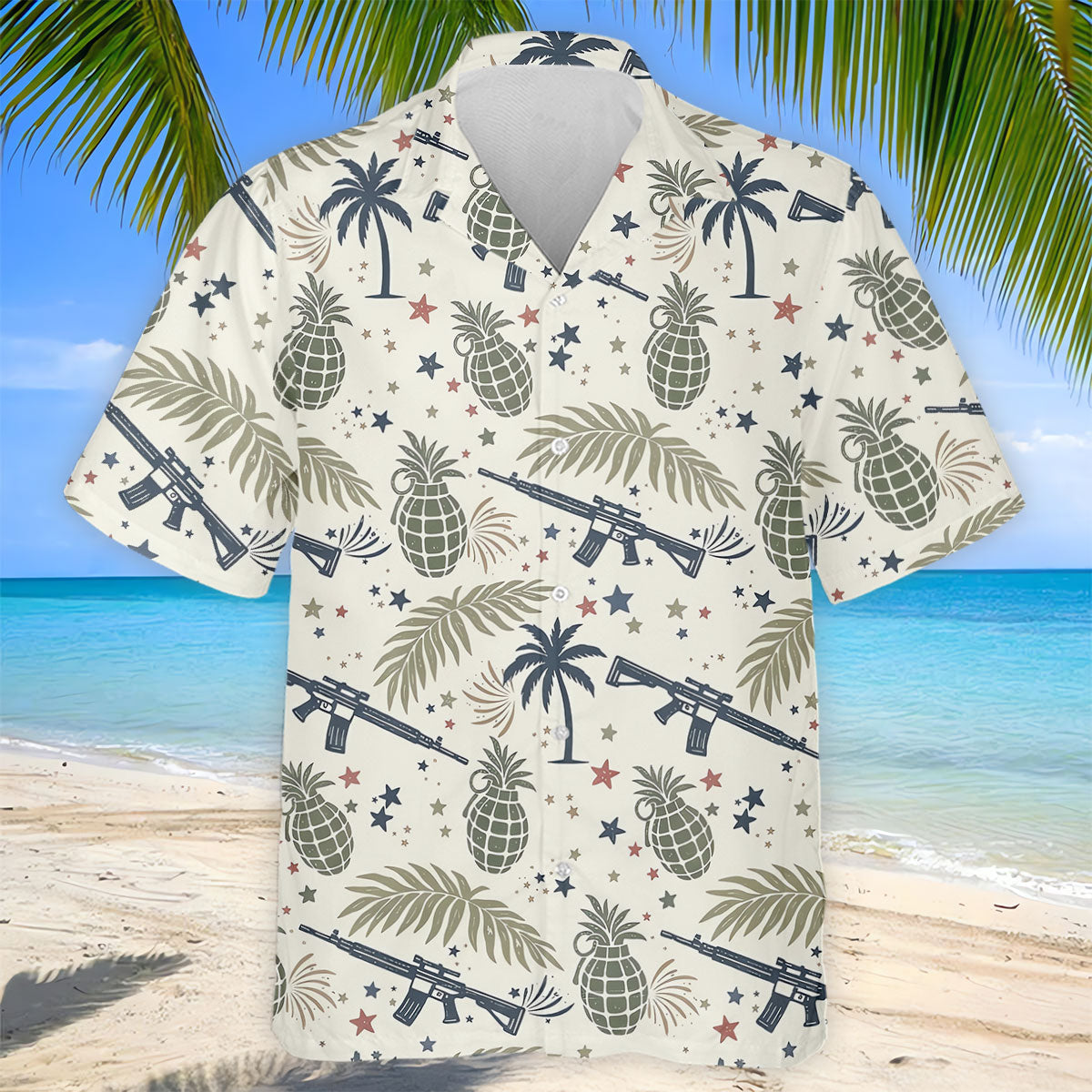 Pineapple Grenade 250 Years Tropical Theme Retro Golf Shirt, Patriotic 4th Of July Polo Shirtor Men