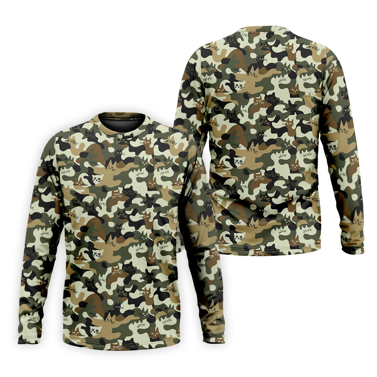 Funny Cat Camo Men's Golf Polo ShirtCat Golf Shirt, Funny Golf Shirt, Mens Golf Gift
