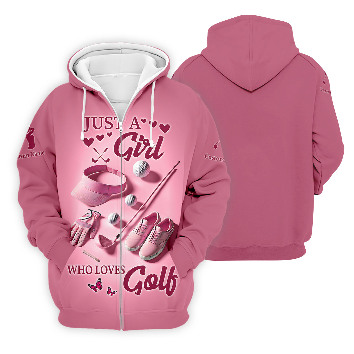 Just A Girl Who Loves Golf Womens Golf Polo ShirtWomens Golf Gifts