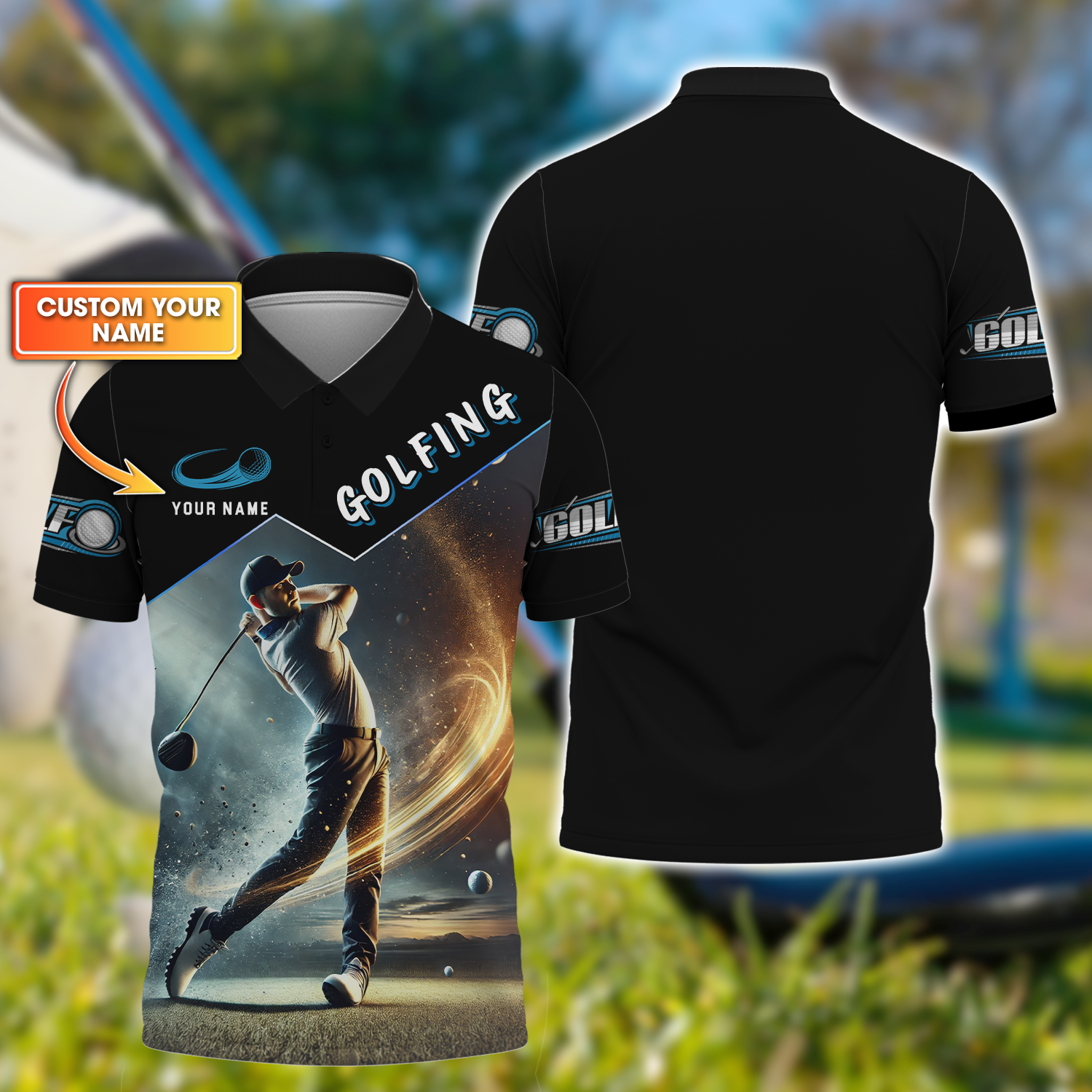Golf Swing Custom Golf Polo Shirtolfing Apparel, Gift For Golfers