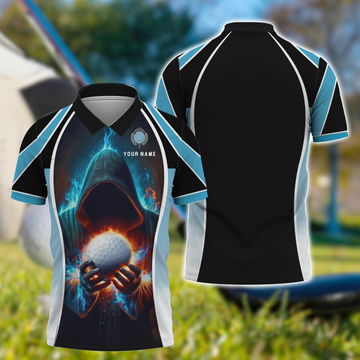 Custom Name Men's Golf Polo ShirtFunny Golf Shirt, Gift For Golfers
