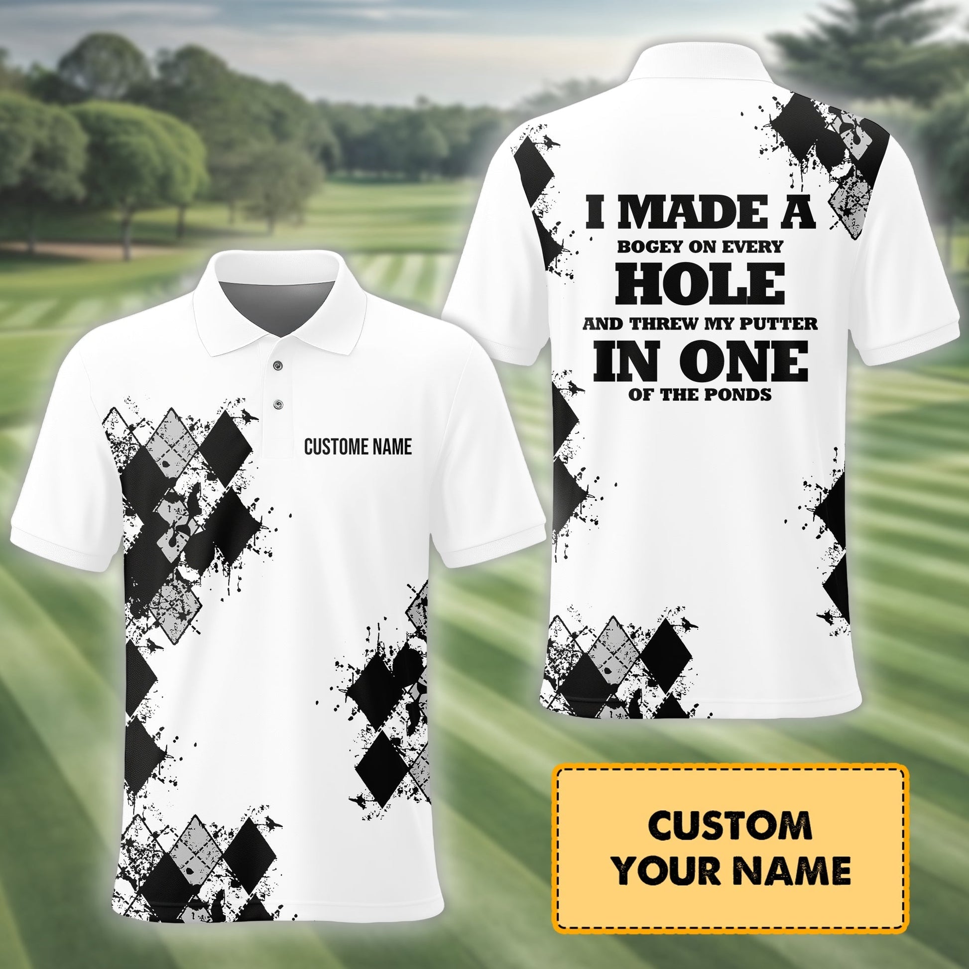 Bogey Golf Shirt, Custom Polo ShirtPerfect Present For Golfers